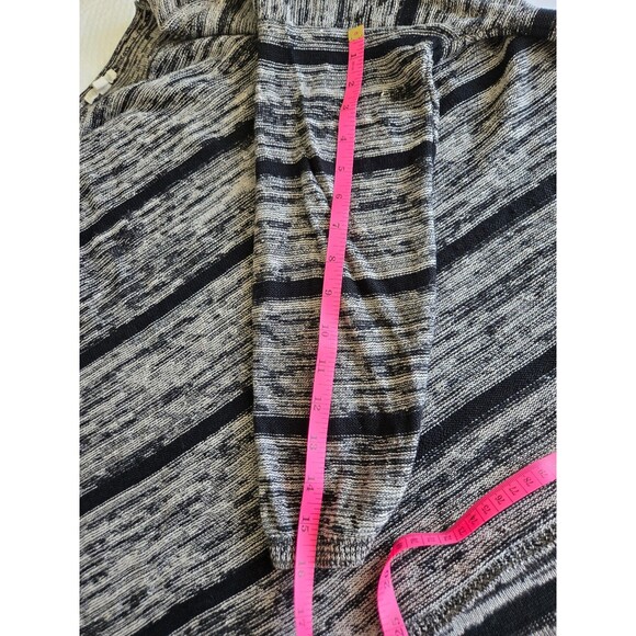 Eileen Fisher Black White Striped 100% Organic Linen Sweater Size XL - Picture 8 of 11